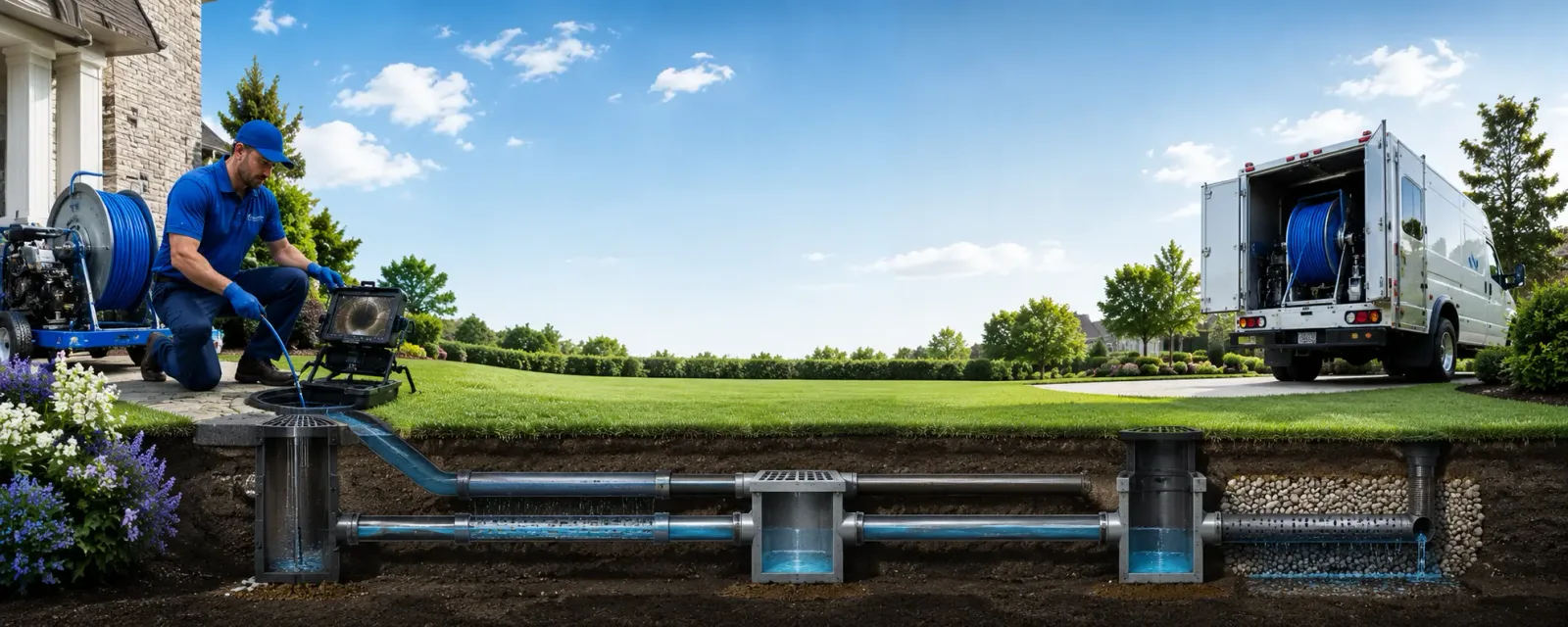 Outdoor drain cleaning information for Hartley, IA